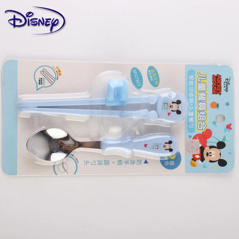 Диснеевский Микки ложка с рисунком Минни детские палочки для еды набор нижнее