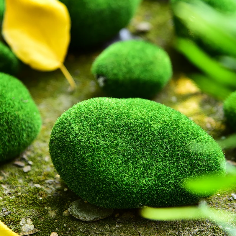 Зеленый Украшение для фермы муравей искусственные мини камни покрытые мхом Муравьиное гнездо инструмент Муравьиное гнездо аксессуары для дома муравей для домашнего животного муравейник микро-ландшафтное украшение - Цвет: Зеленый