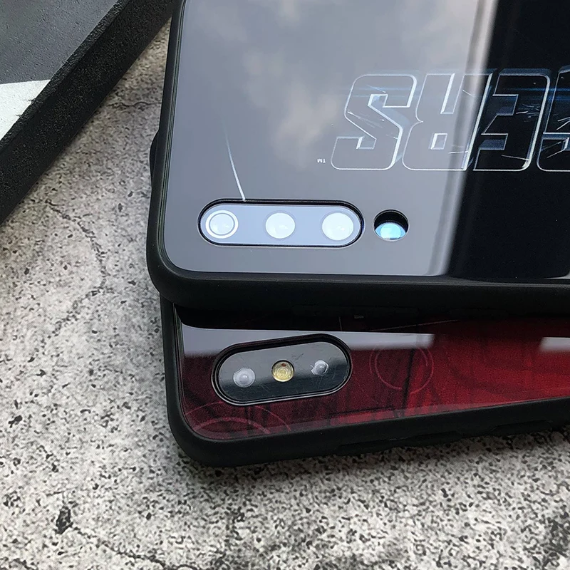 Чехол для iphone 7 8 6 s 7plus чехол X XR XS max Plus 5 se стеклянный Marvel Железный человек |