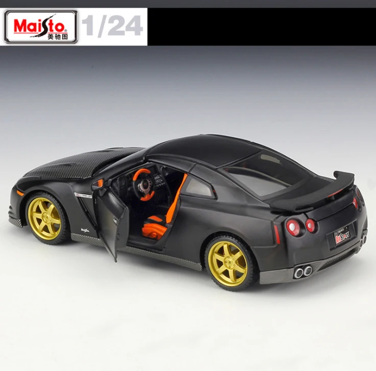 Масштаб 1:24 Maisto 2009 Nissan GTR Skyline GT-R Супер спортивный автомобиль turbo R35 гоночный купе