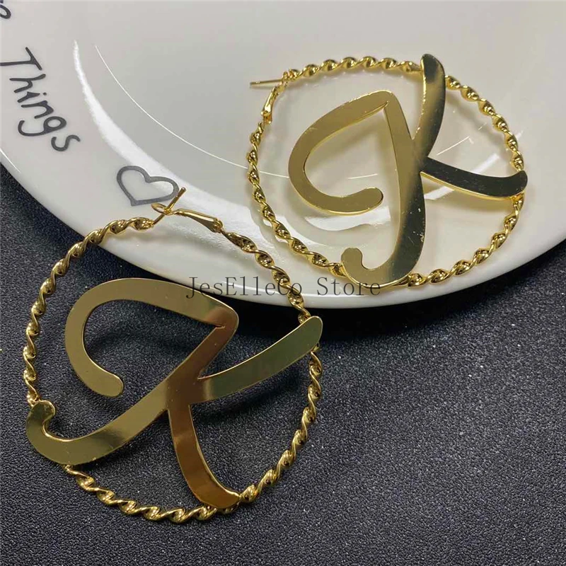 Индивидуальные серьги из нержавеющей стали индивидуальные именные