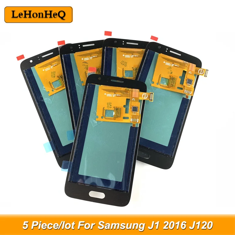 5 шт./лот ЖК дисплей для Samsung Galaxy J1 2016 J120 J120F J120H J120M сенсорный экран дигитайзер