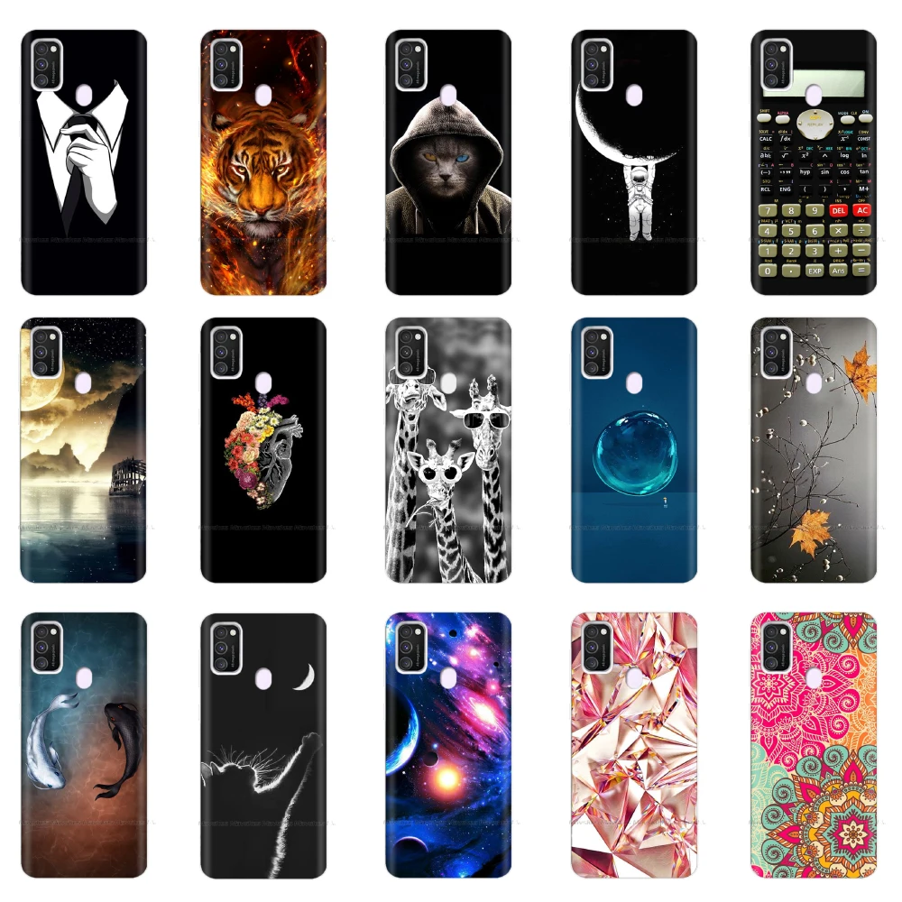 

6.4" For Samsung M21 Case Silicone Soft Back Cover For Samsung Galaxy M21 M215F Phone Case TPU Coque for Samsung M21 M 21 Bumper