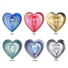 Колокольчики ветра с бьющимся сердцем, Спиннер, домашний декор, АБС, Ловец ветра, любящий колокольчик ветра, вращающийся колокольчик ветра, подвесное украшение