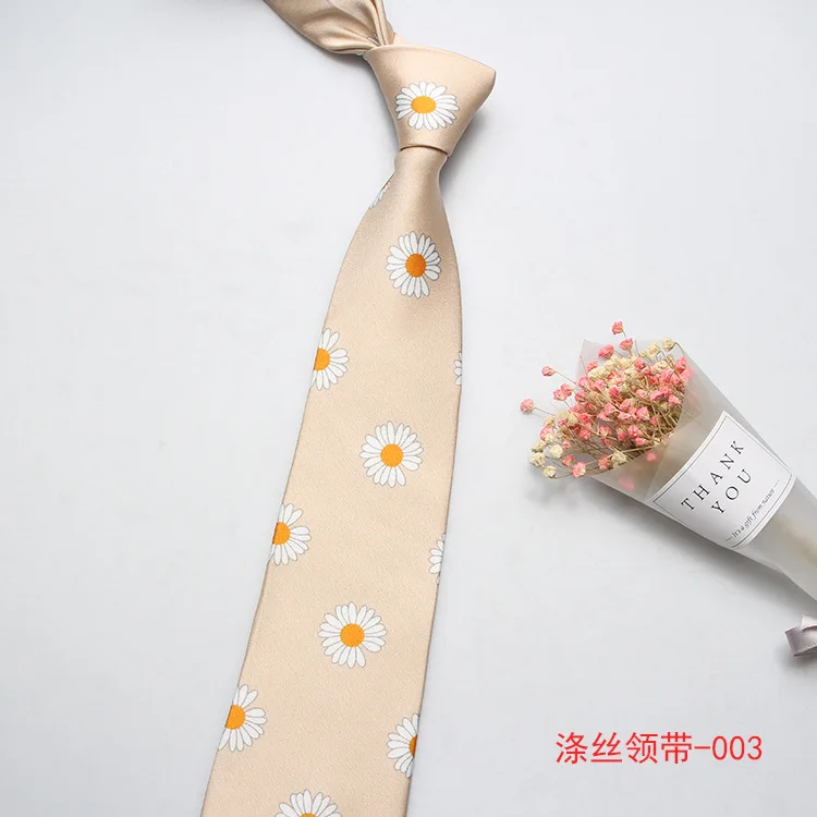 Linbaiway галстук для шеи с цветочным принтом мужчин из полиэстера Узкие галстуки