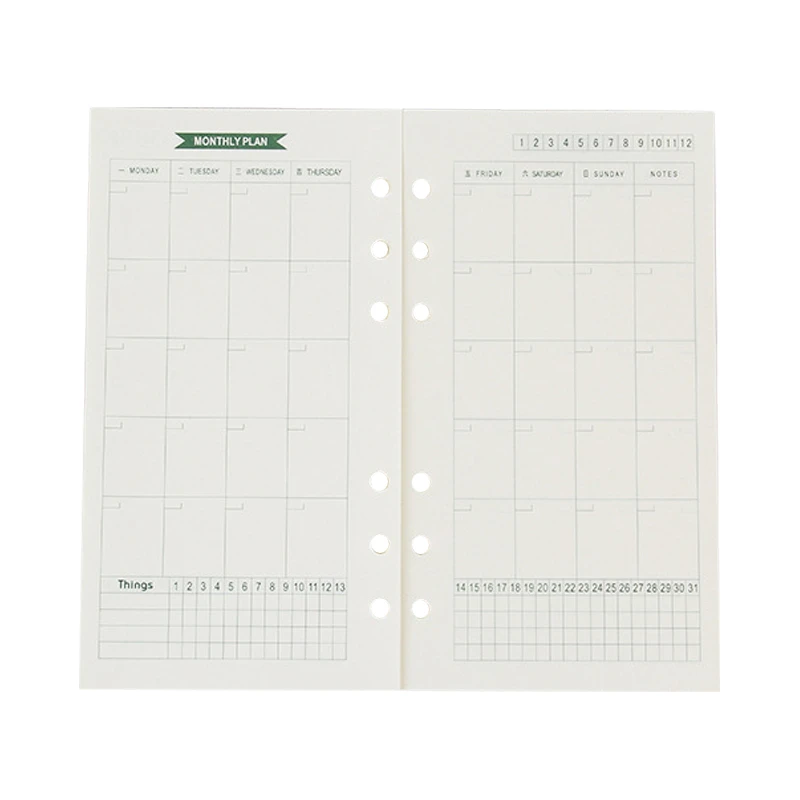 Оригинальные Канцелярские принадлежности монохромный блокнот А6 с отрывными