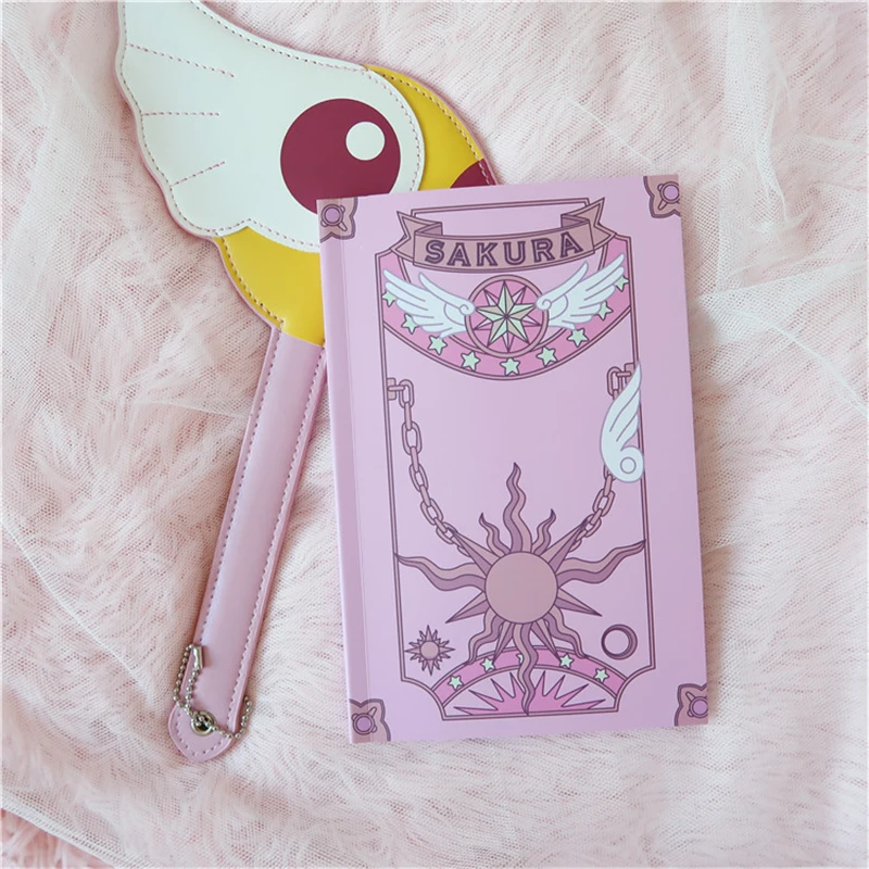

Card Captor Cosplay Hand Account Kuro Notebook Journal Textbook Lovely Cartoons Anime Adult COS Book Christmas Halloween Gift