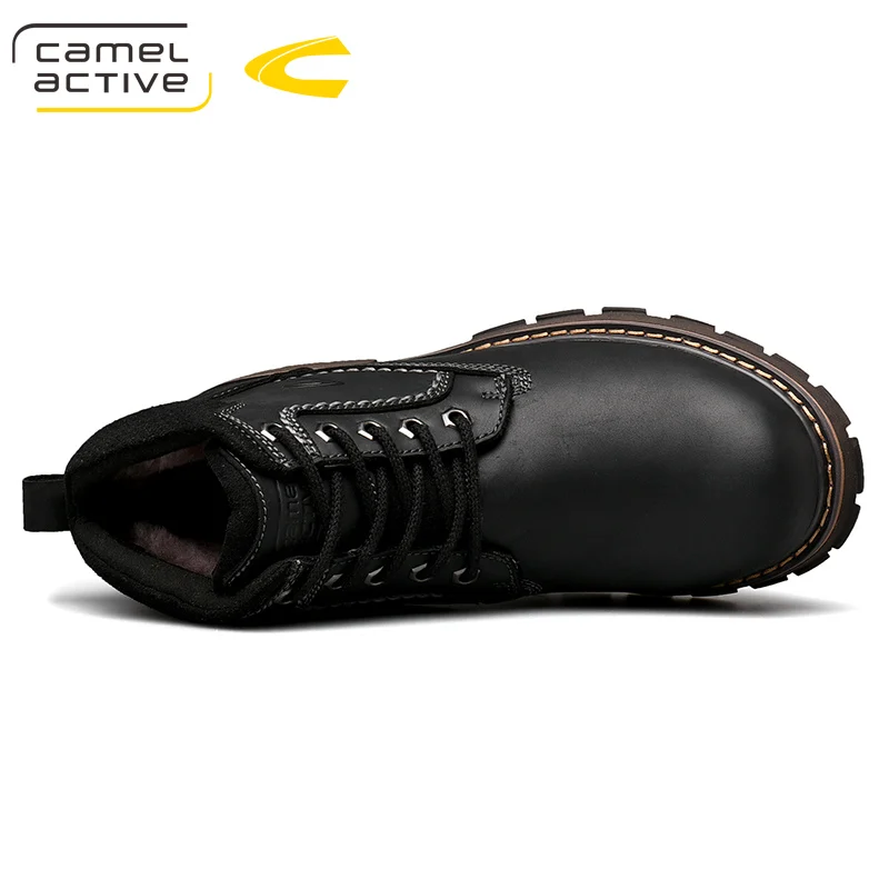 Мужские походные ботинки Camel Active прочная нескользящая обувь из натуральной кожи