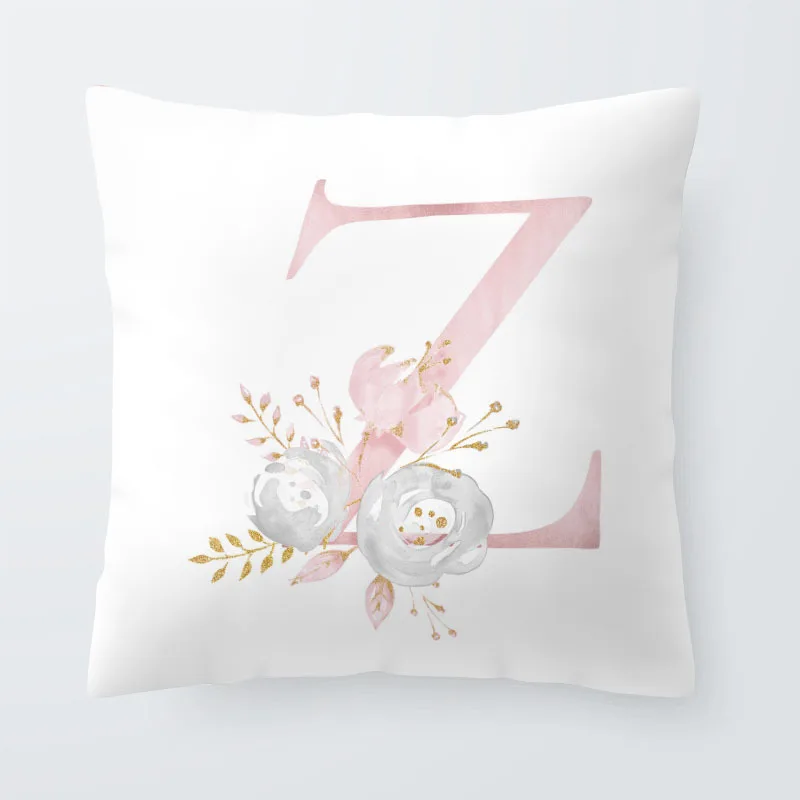 

Northern Cushion Cover 26 English Alphabet Digital Printed Designs Pillow Case Decorative Pillow Case
