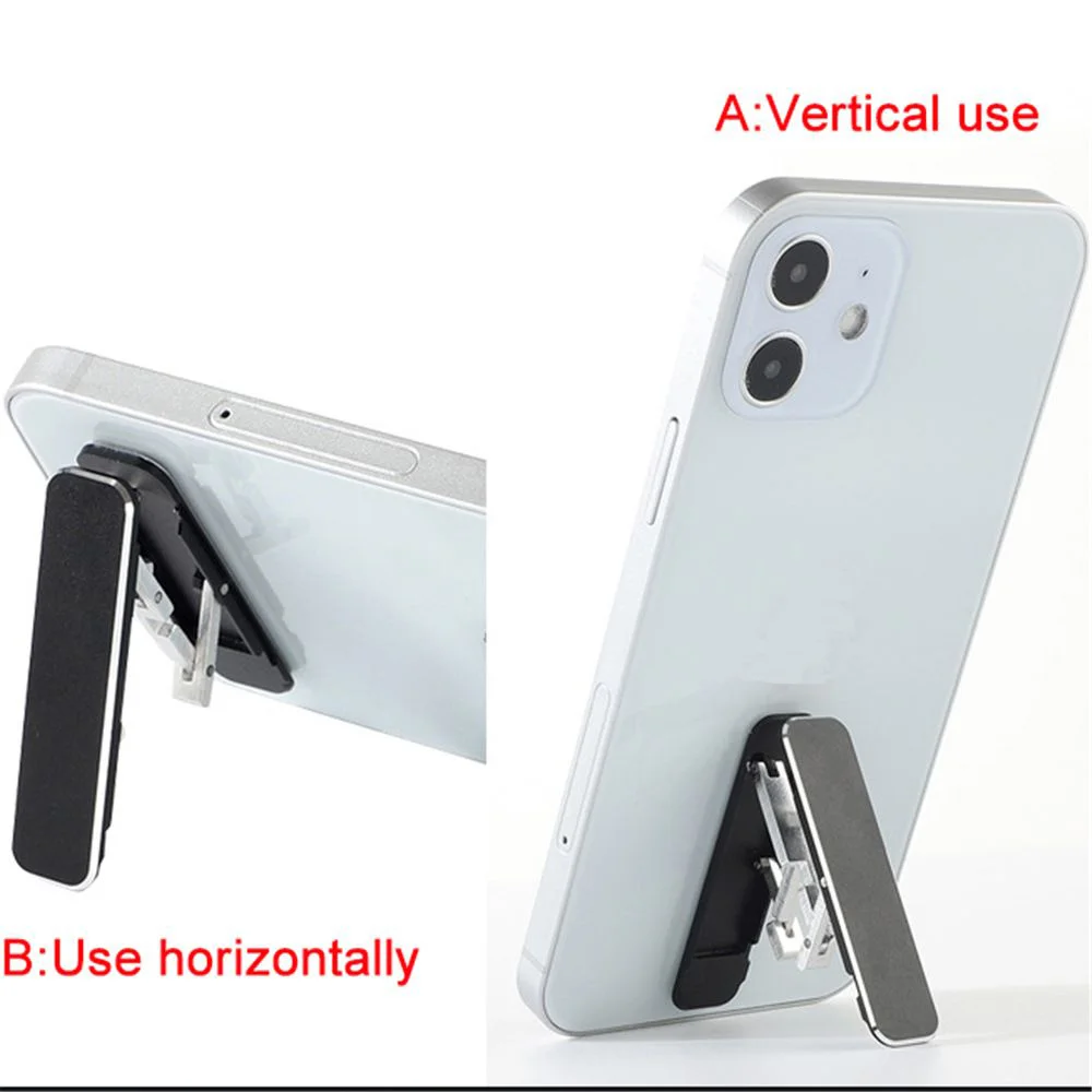 

Mini Invisible Portable Foldable Mobile Phone Stand Aluminum Alloy Desktop Mount Holder Adjustable Stand for Cellphone Universal