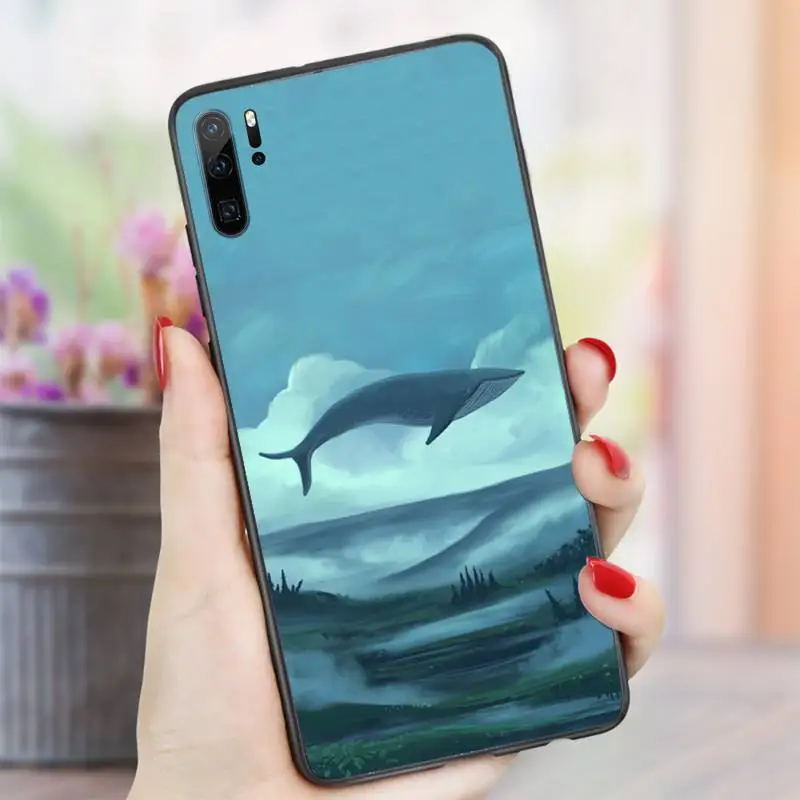 

Ocean World cartoon whale animal Phone Case For Huawei honor Mate P 10 20 30 40 i 9 8 pro x Lite smart 2019 nova 5t
