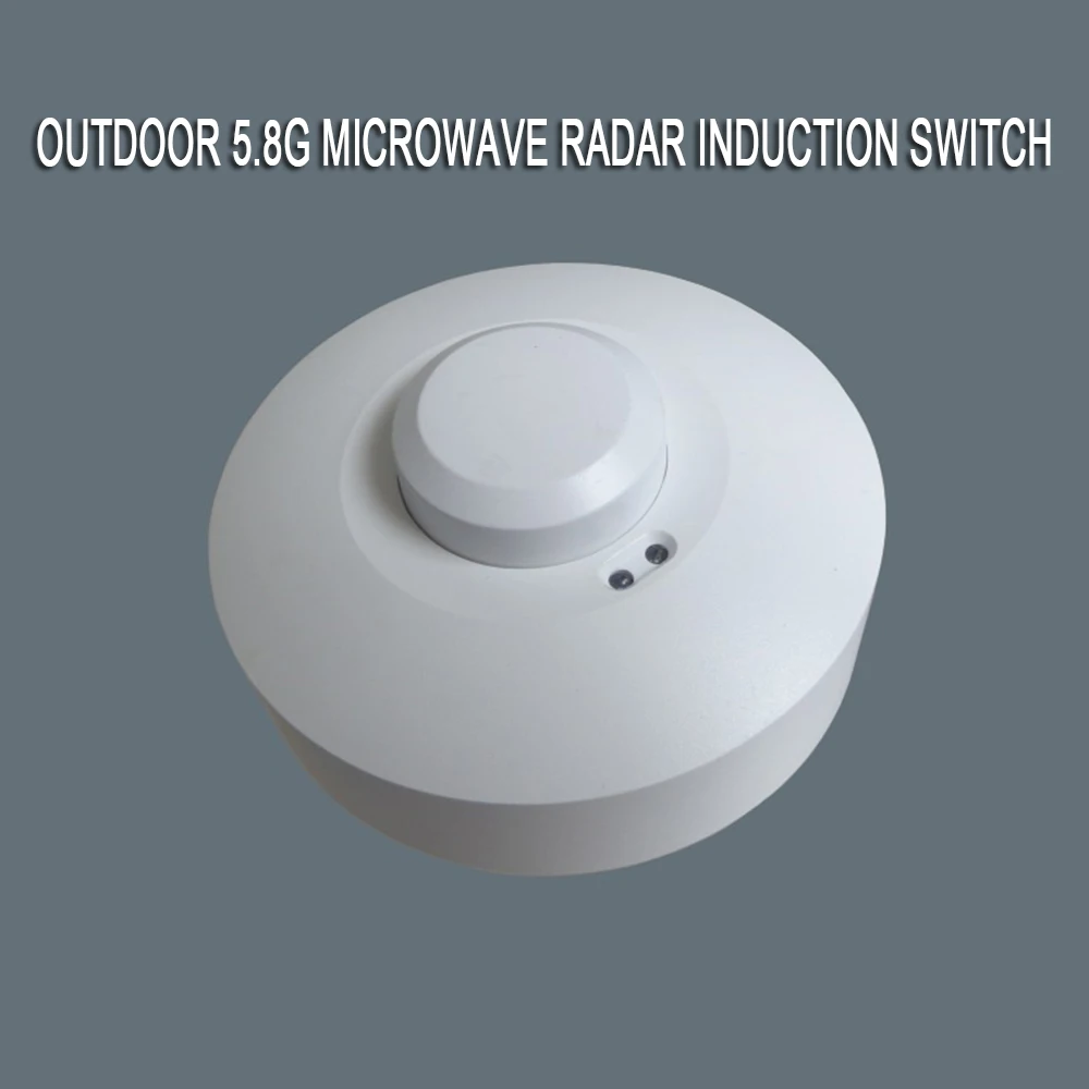 Microwave Radar Sensor AC 85V-250V 5.8GHz Switch Doppler Sensor 2M-16M Ceiling Installation for Room Stairs