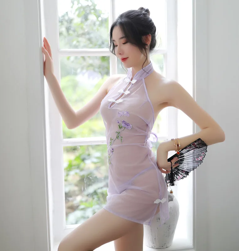 Sexy babydolls for women Uniform Cheongsam Cosplay Open crotch body sexy lingerie hot Products adults erotic costumes | Тематическая
