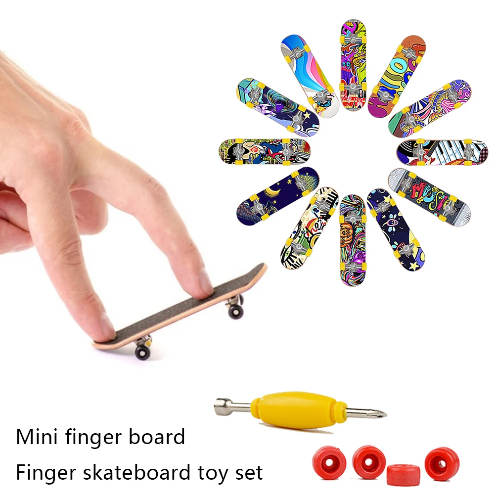 

Mini Fingerboard Plastic Mini Skate Finger Skateboarding Fingerboard Novelty Gag Toys For Boys Children Skateboard Finger Board