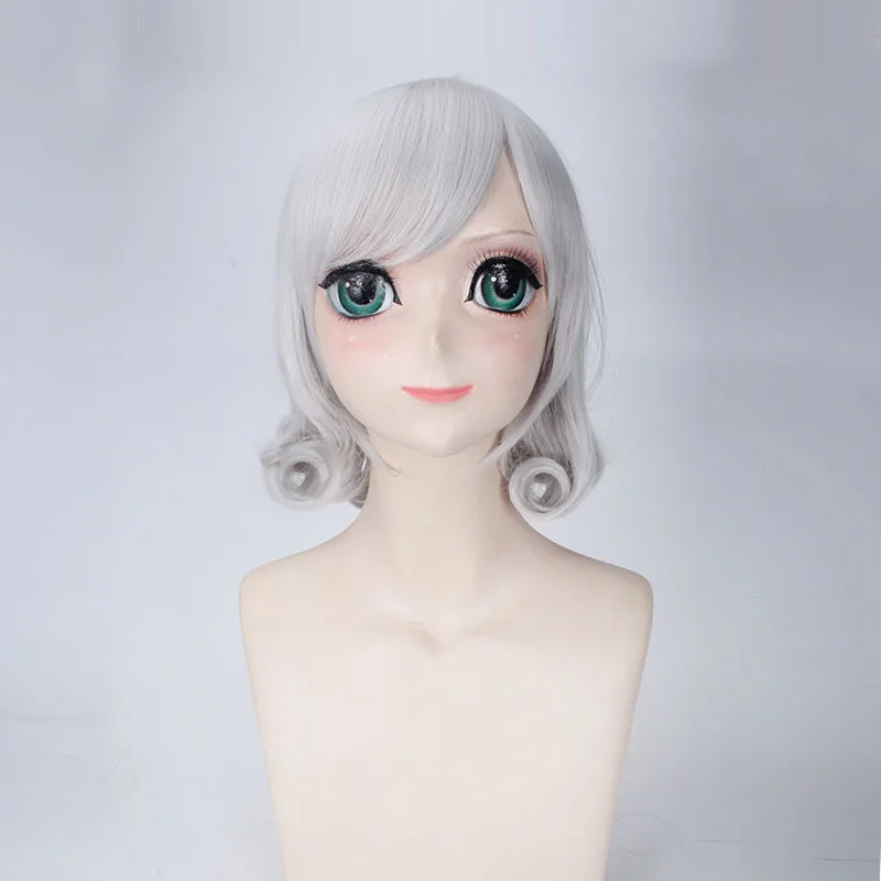 

League of Legends wig kawaii Accessories Mori Girl Sweetheart Annie Fake Hair Silver White Short Curly Hair Cosplay Wigs