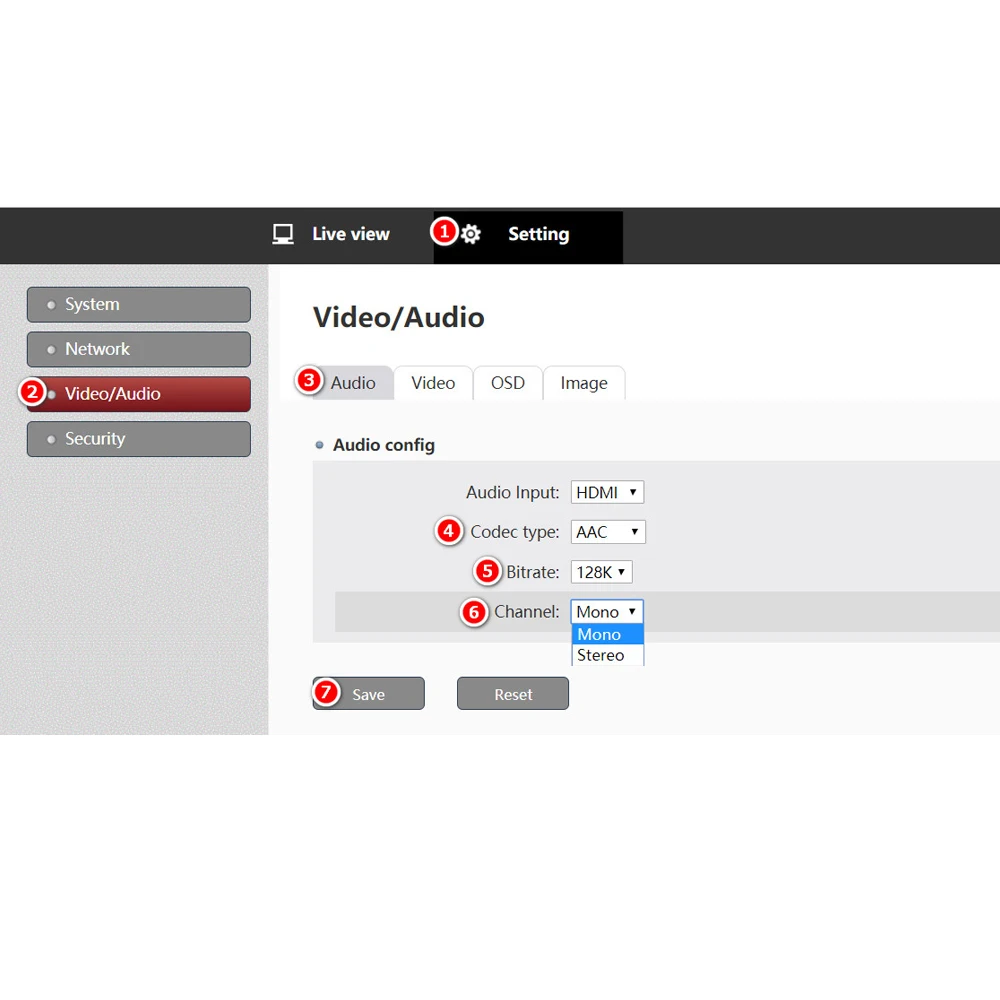 PoE H.265 1080P HDMI сетевой видеокодер подходит для IPTV CCTV видеонаблюдения прямая