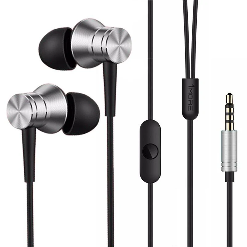 Наушники 1MORE Piston Fit In-Ear E1009 Silver проводные/вставные/20-20000 Гц/32 Ом/100 дБ/с микрофоном/Mini