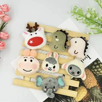 10pcslot cartoon diy cute animals plush toys doll patches appliques hair decoration for hair cloth and shoes