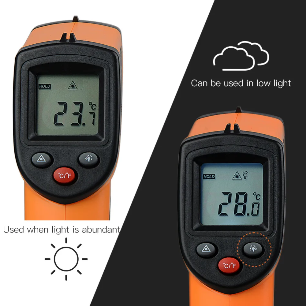 GM320 Бесконтактный инфракрасный термометр лазер Температура измерительные