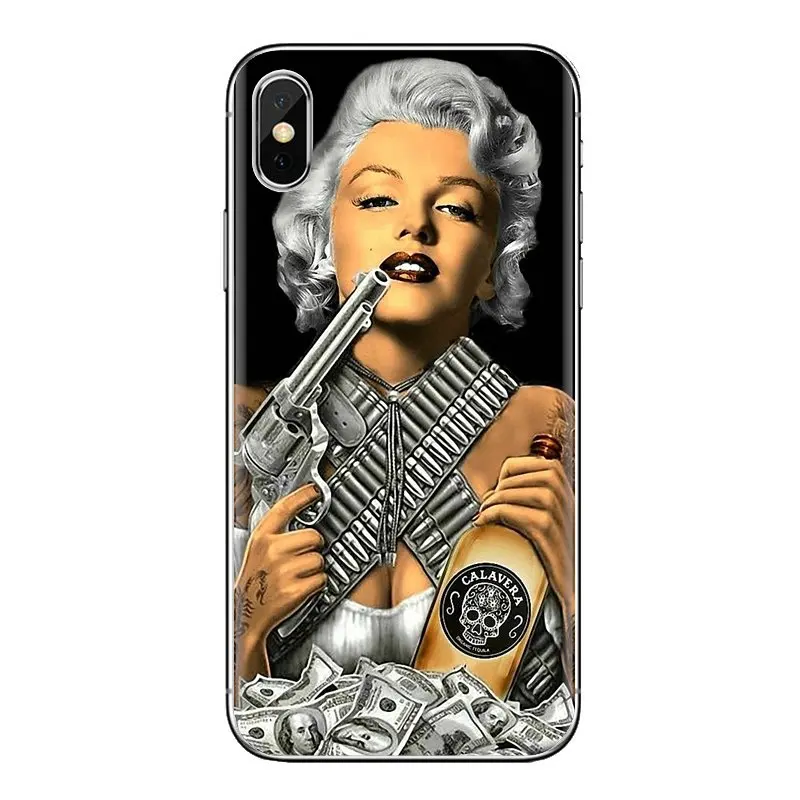 Для samsung Galaxy S2 S3 S4 S5 MINI S6 S7 edge S8 S9 Plus Note 2 3 4 5 8 Coque Fundas Мэрилин Монро сексуальные