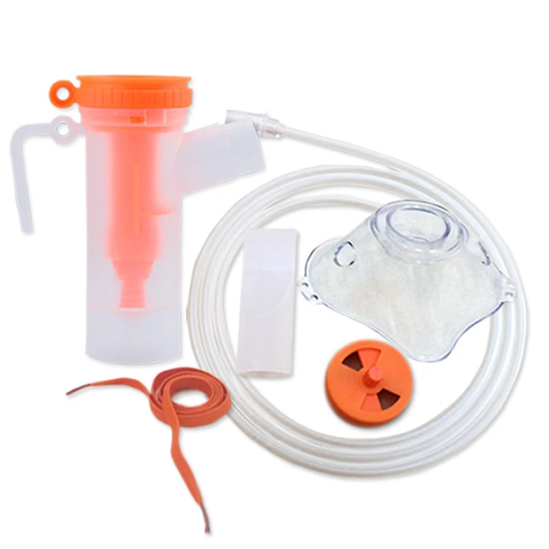 Household Medical Child Adult Disposable Atomizer Mask Containing Atomizing Cup Connect Pipe Accessories Nebulizer Inhaler Set