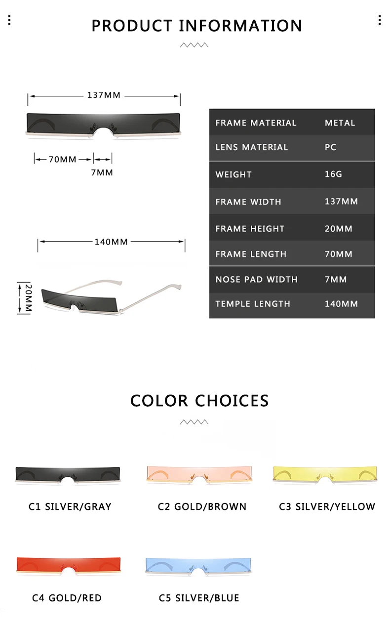 

Classic Rectangle Semi-Rimless Sunglasses Sexy Women Brand Designer Fashion Metal Frame Colorful Lens Sun Glasses UV400