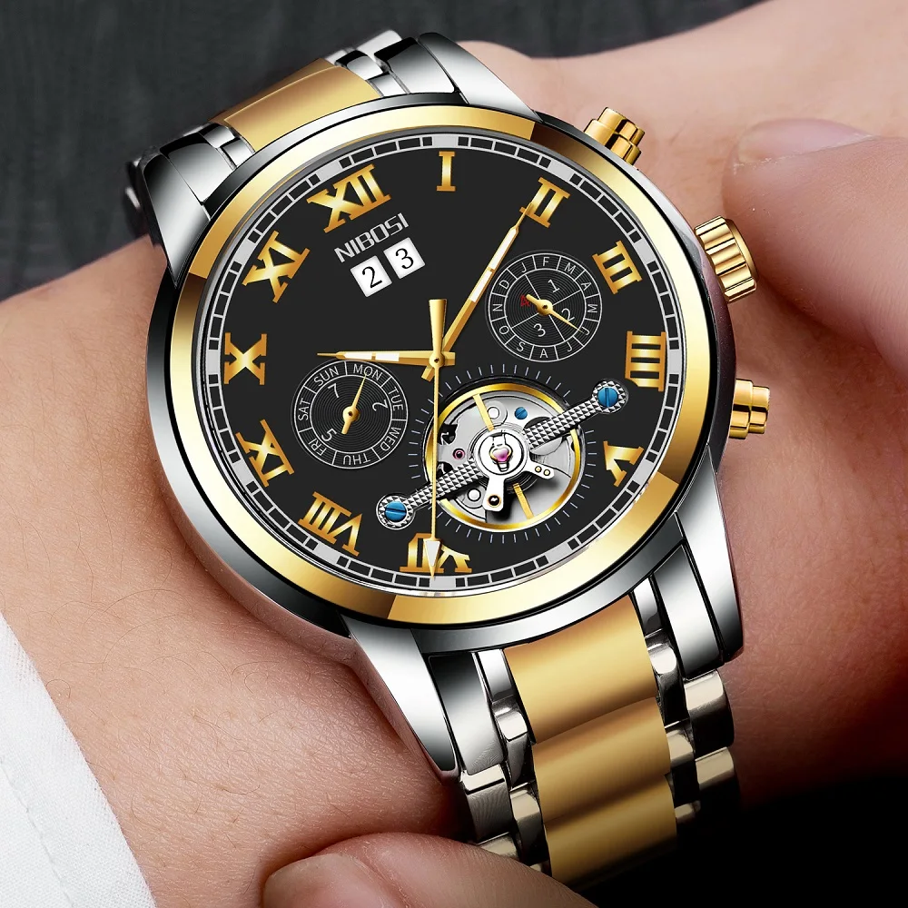 2021 Men's Mechanical Watches Top Brand Luxury Automatic Watch Men Waterproof Sport Mechanical Wristwatches Relogio Masculino