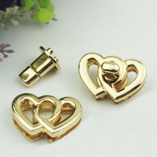 10Pcs 37x25mm Metal Turn Lock Snap For Handbag Women Bag Twist Lock Clasps Closure DIY Metal Buckle Hardware Accessories