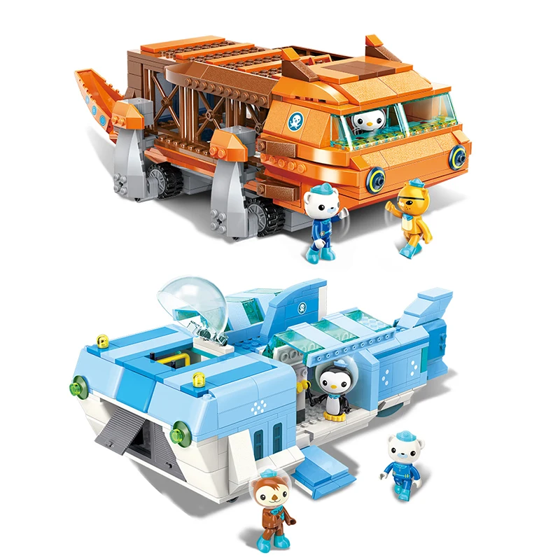 Наборы строительных блоков Octonauts Barnacles Kwazii Peso Tweak с мультипликационным принтом
