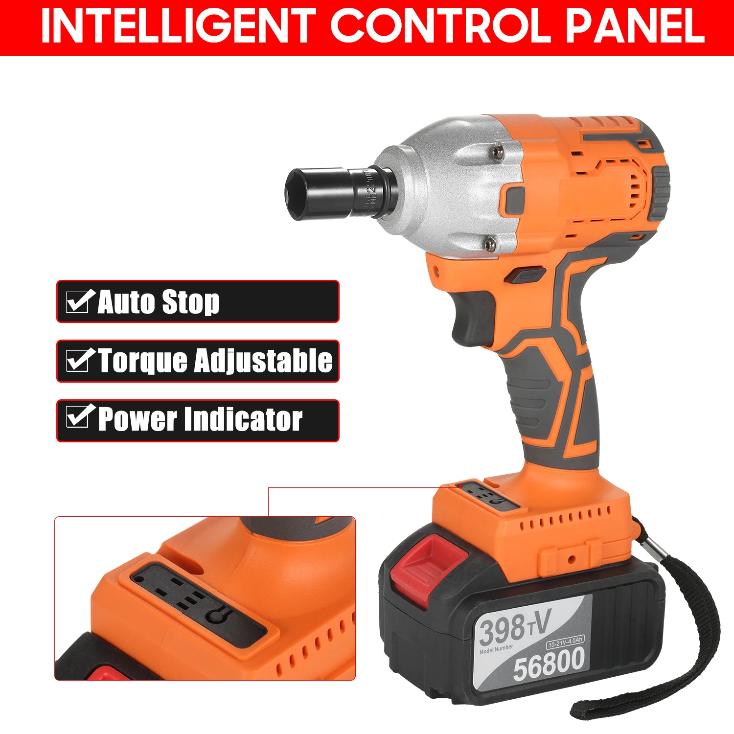 Беспроводной бесщеточный ударный гайковерт нм с высоким крутящим моментом А