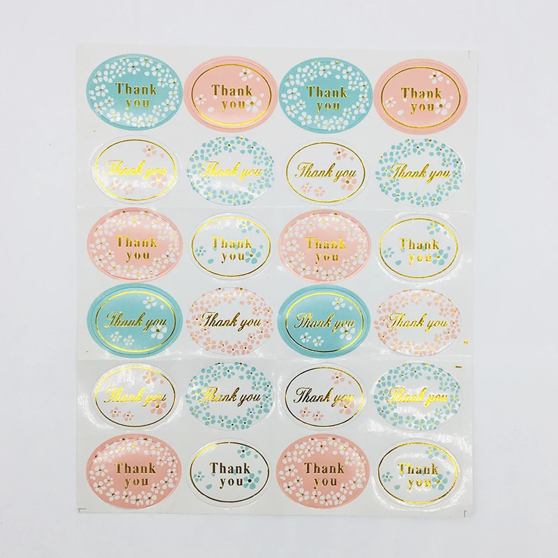 48 шт. блестящие цветные наклейки спасибо уплотнения для конверта конфетных