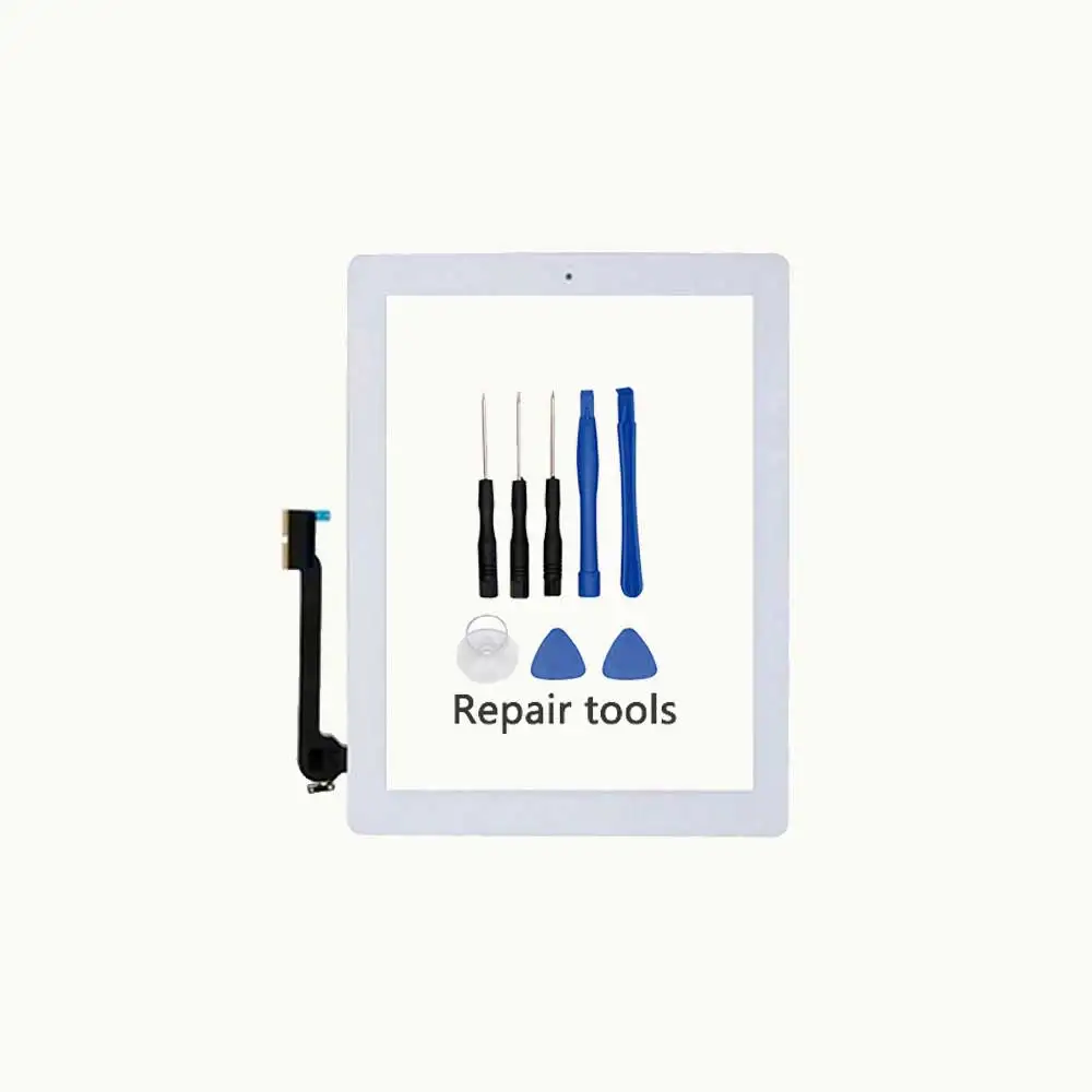 Фото Сенсорный экран 9,7 дюйма A1458 A1459 A1460 для iPad4, сменный сенсорный экран, дигитайзер, сенсорная стеклянная панель для iPad 4, Внешний ЖК-дисплей №3