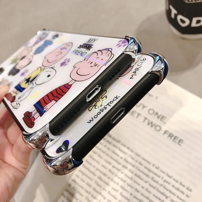 WTSZKL Snoopy серия шаблон чехол для телефона iphone X XR 8 7 6 6S Plus четыре угла