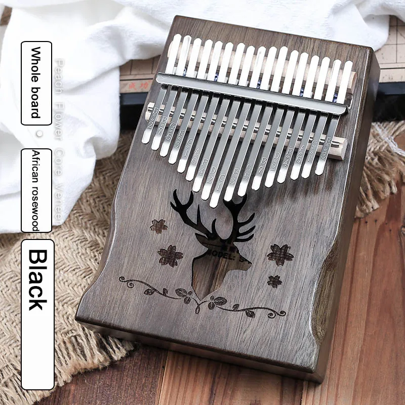 17 клавиш Kalimba Sanza «пианино для больших пальцев» Африканский палисандр цельная доска палец сумка для фортепиано Cega клавиатура Marimba деревянный музыкальный инструмент