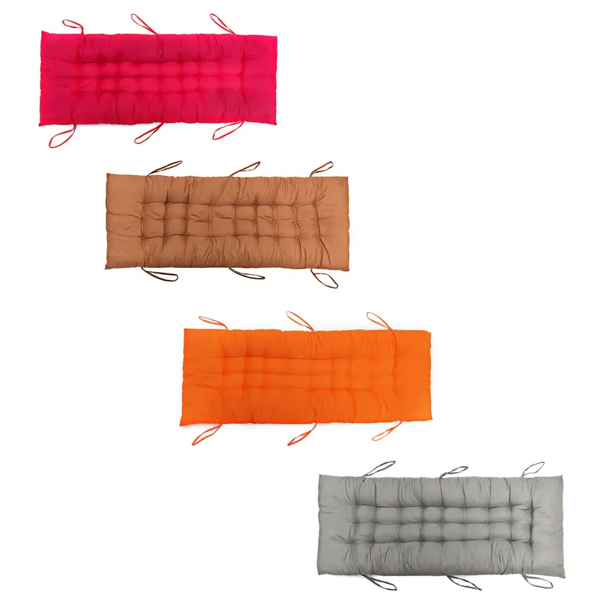 Однотонный длинный коврик с подушкой для кресла качалки из ротанга Складной