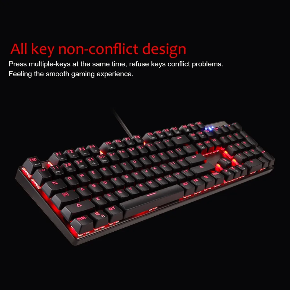 Motospeed CK888 механическая клавиатура с RGB подсветкой светодиодсветодиодный USB