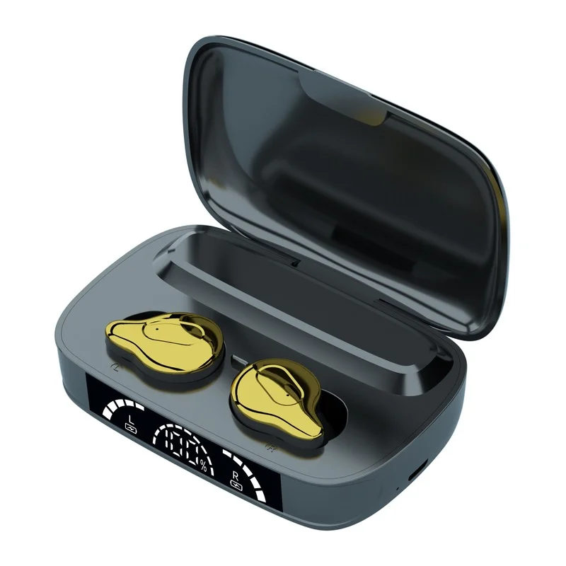 

2000mAh Charging Case with Microphone Wireless Waterproof Earbud Headset Bluetooth Headphones for Iphone Android Mobile Phone