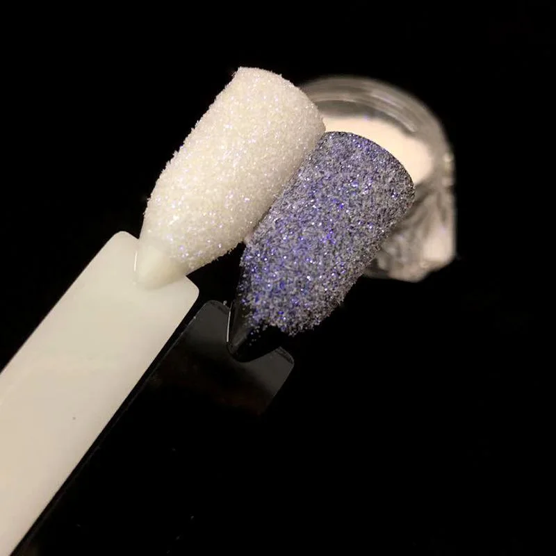 Белая фиолетовая пудра для ногтей листы УФ-порошок сделай сам блеск дизайн с