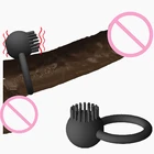 Кольцо для пениса, Вибраторы Силиконовое кольцо для пениса для дополнительной женской стимуляции, задержки эякуляции, эрекции Вибрационный стопорное кольцо член, Длительное Действие, эротические секс-игрушки для мужчин