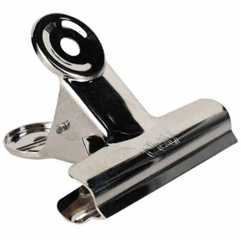 

DL Effective data 9521 round iron wallet newspaper clip Metallic Silver 6 pc/pack 76mm Exquisite office supplies stationery