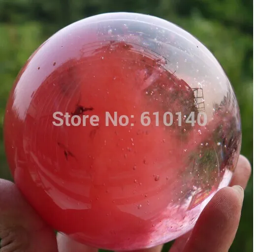 99MM Red Smelt Quartz Crystal Ball Sphere A036 | Дом и сад
