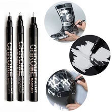 Haile Vloeibare Spiegel Marker Zilveren Markers Pen Diy Reflecterende Verf Pennen Spiegel Markers Chroom Metallic Art Ambachten Pen