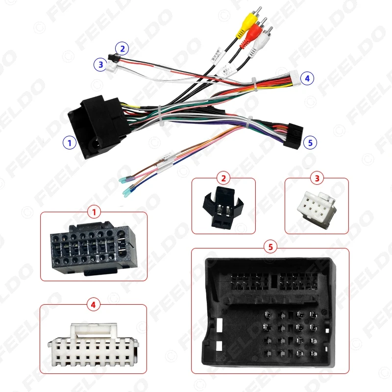 Автомобильный 16 контактный аудио жгут проводов FEELDO с коробкой Canbus для MG ZS/HS/GS MG6