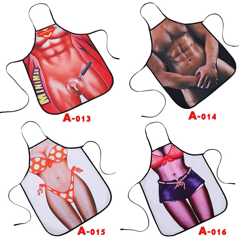 Забавные фартуки новинка мускулистый Мужской фартук для приготовления пищи