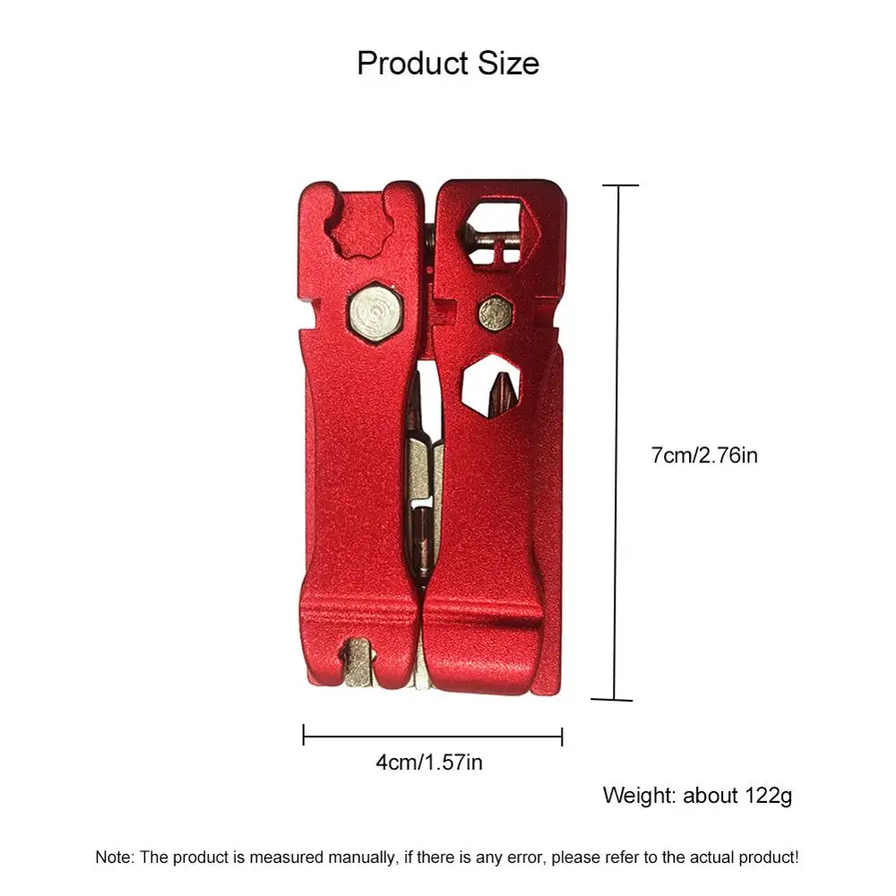 

20-in-1 Bicycle Repair Tool Pocket Portable Handy Bike Repair Tool Bike Spoke Wrench Maintenance Fix Mini Set for Road MTB