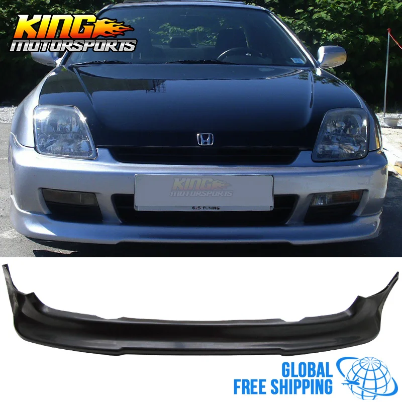 Спортивный стиль передний бампер спойлер черный поли Уретановый для Honda Prelude 97 01