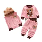Осень-зима 2021 г., комплект детской одежды, куртка с капюшоном для мальчиков, для малышей, для девочек, вельветовый спортивный костюм золотистого цвета, От 0 до 4 лет