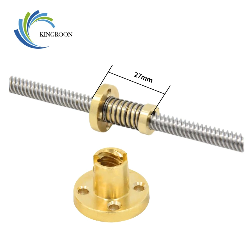 KINGROON T8 Противоударная пружинная гайка устраняющая зазор для свинца 2 мм 8 Acme