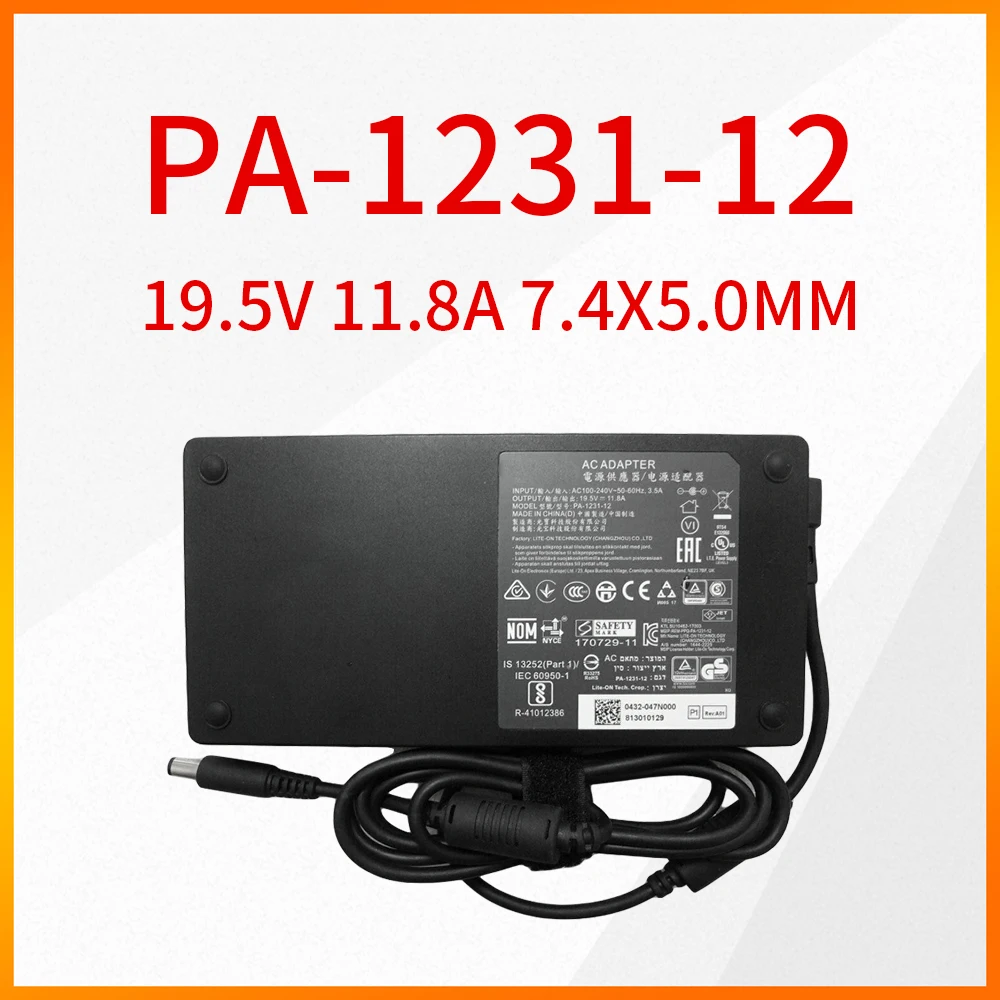 

Оригинальный PA-1231-12 19,5 в 230 а 7,4 Вт 5,0x1231 мм адаптер переменного тока подходит для игрового ноутбука ASUS / MSI / Clevo PA 12