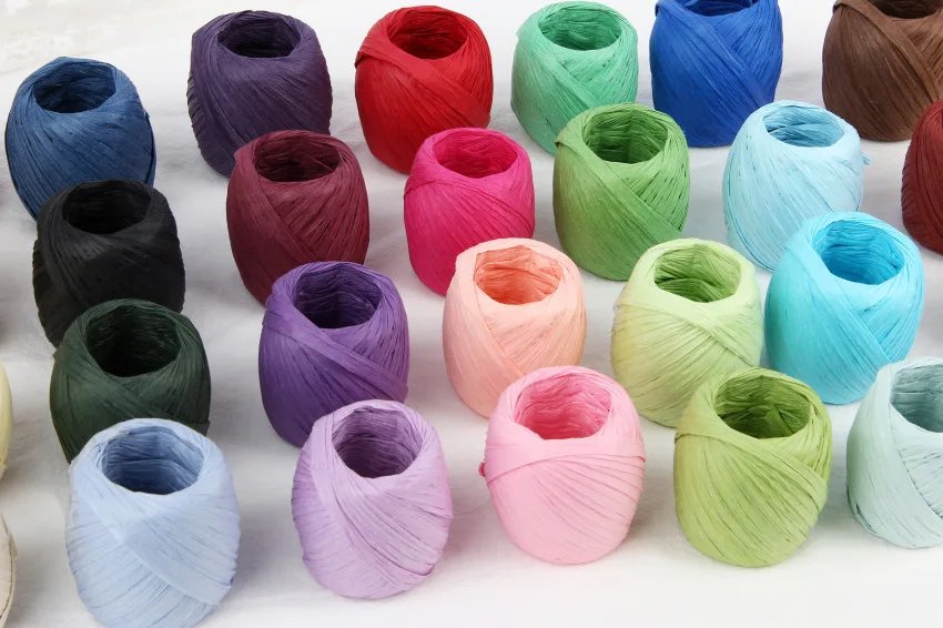 20 м/рулон бумажная веревка лента рафия подарочные коробки упаковка ладони DIY